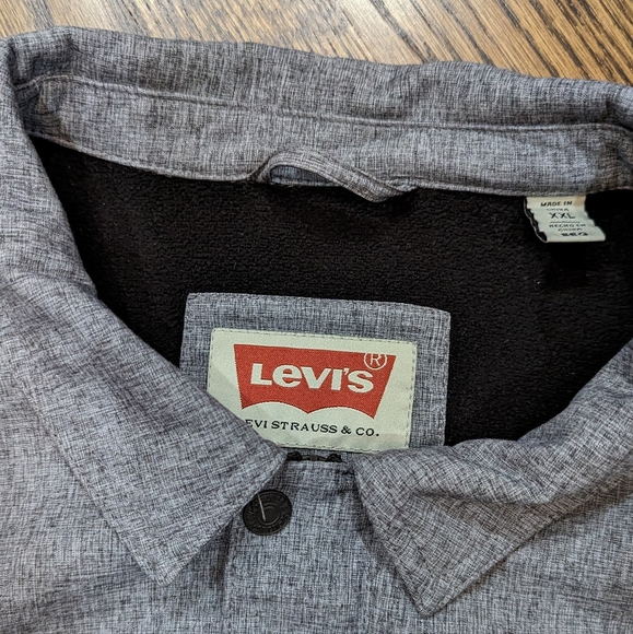 Levi's Levi Strauss & Co Men's Down Collar Trucker Jacket - Grey, 2XL - Picture 5 of 10